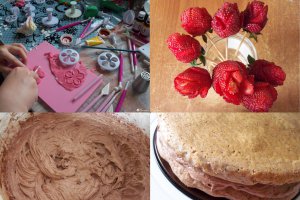 Desert tort cu flori
