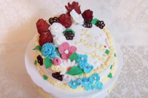 Desert tort cu flori