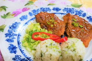 Friptura de porc cu orez