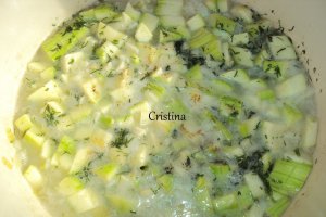 Pilaf verde cu pulpe de pui