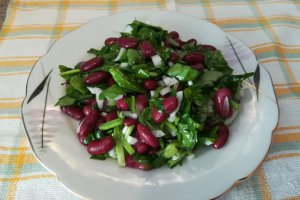 Salata de fasole cu spanac