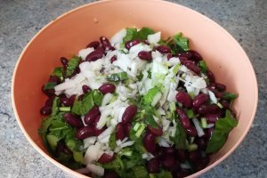 Salata de fasole cu spanac