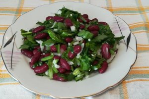 Salata de fasole cu spanac