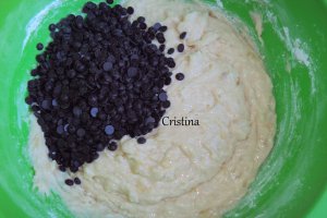 Desert chec cu banane si ciocolata
