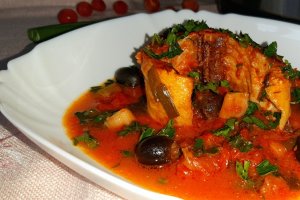 Salau in sos de rosii cu masline, la Multicookerul Crock-Pot Express cu gatire sub presiune