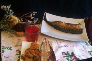 Macrou afumat la cuptor