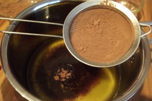 Desert ciocolata de casa cu fructe uscate