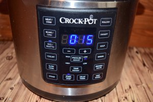 Orez picant cu pui si ciuperci la Multicooker Crock-Pot Express cu gatire sub presiune