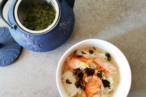Ochazuke (Somon cu orez in supa de ceai verde)