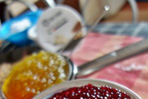 Desert prajitura cu mascarpone si jeleu de tapioca