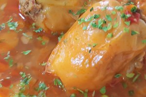 Ciorba de ardei umpluti cu carne de vacuta