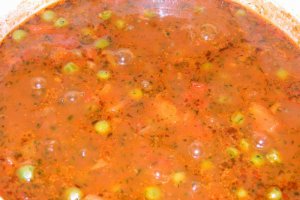 Mancare de mazare verde