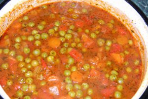 Mancare de mazare verde