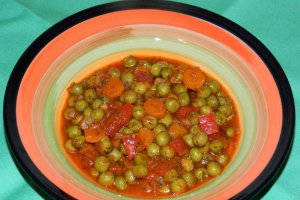 Mancare de mazare verde