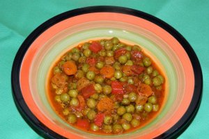 Mancare de mazare verde