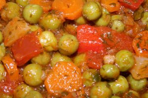 Mancare de mazare verde