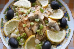 Salata de paste, cu hering afumat in ulei