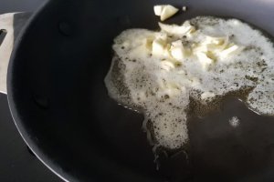 Peste alb cu crema de dovlecei