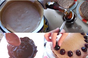 Desert tort cu trandafiri, amaretto si cirese