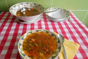 Bors de fasole verde
