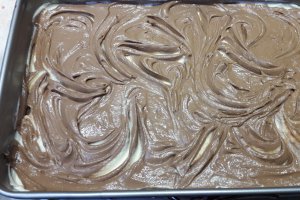 Desert negresa cu visine si crema de branza