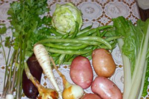 Ciorbita de legume cu scarita afumata
