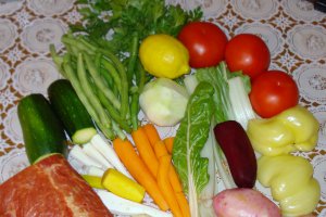Ciorbita de legume cu scarita afumata