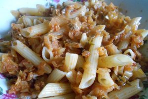 Penne Rigate cu varza murata, calita