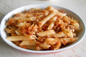 Penne Rigate cu varza murata, calita