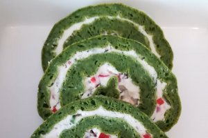 Aperitiv rulada cu spanac si branza