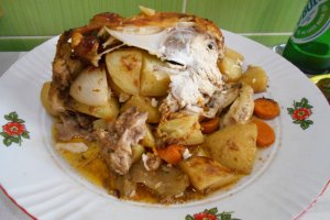 Pui in punga, la cuptor
