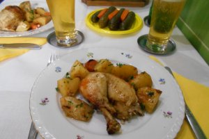 Pui in punga, la cuptor