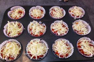 Pizza in forme de briose