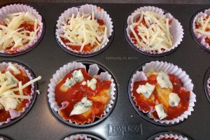 Pizza in forme de briose
