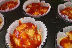 Pizza in forme de briose