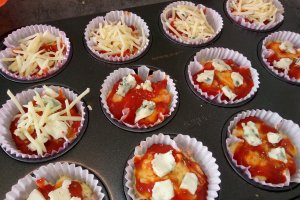Pizza in forme de briose