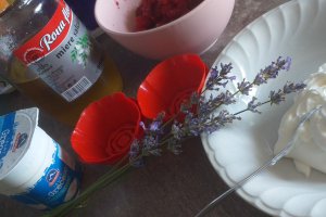 Inghetata de lavanda si zmeura