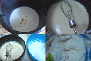 Tort de inghetata de vanilie cu foi de napolitana