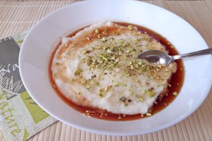Gris cu lapte si fistic