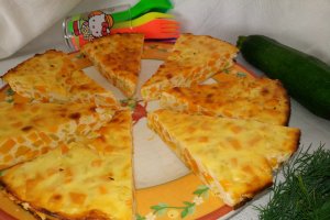 Budinca cu dovlecei si cartofi dulci