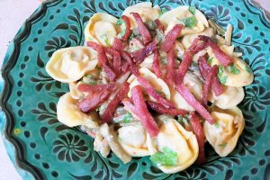 Tortellini cu sunculita si fasole verde