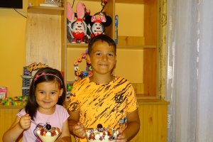 Mouse de ciocolata cu fructe