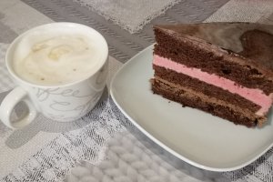 Desert tort de ciocolata si zmeura