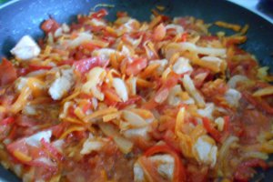 Tocanita de cartofi, cu carne de porc