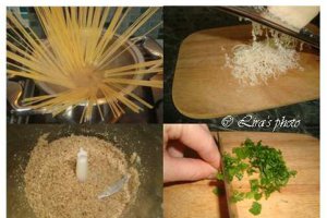 Spaghete cu sos de nuci