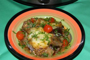 Mancare de vinete bulgareasca la slow cooker Crock-Pot
