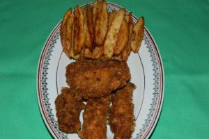 Piept de pui cu crusta de cipsuri