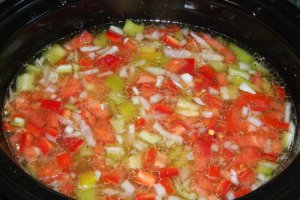 Orez cu ardei si rosii la slow cooker Crock-Pot