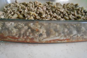 Lasagna cu carne de porc si ciuperci