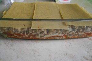 Lasagna cu carne de porc si ciuperci